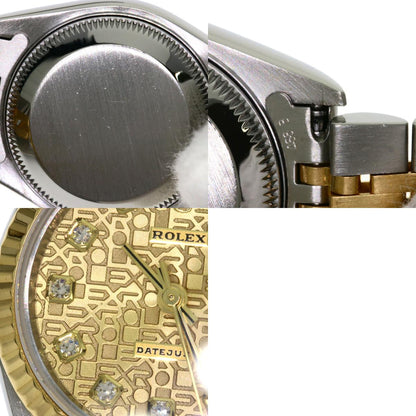 ROLEX DATEJUST 10P Diamond Watches 79173G Stainless Steel/SSxK18YG Ladies
