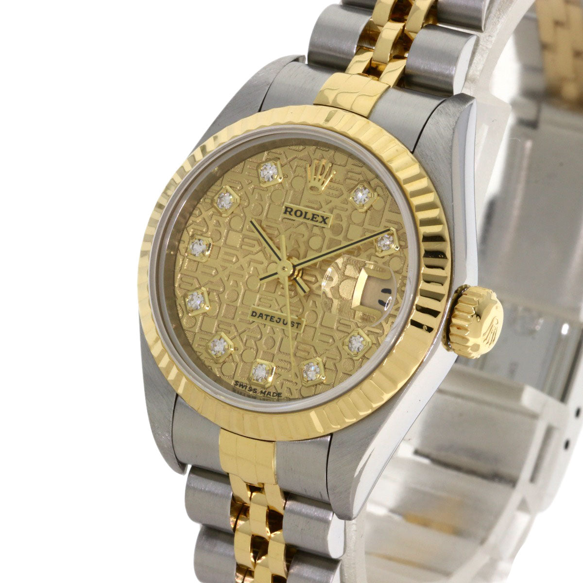 ROLEX DATEJUST 10P Diamond Watches 79173G Stainless Steel/SSxK18YG Ladies