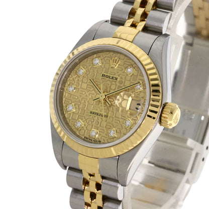 ROLEX DATEJUST 10P Diamond Watches 79173G Stainless Steel/SSxK18YG Ladies