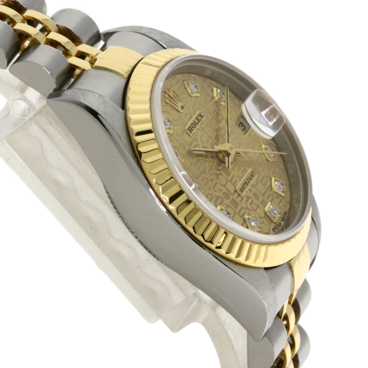 ROLEX DATEJUST 10P Diamond Watches 79173G Stainless Steel/SSxK18YG Ladies