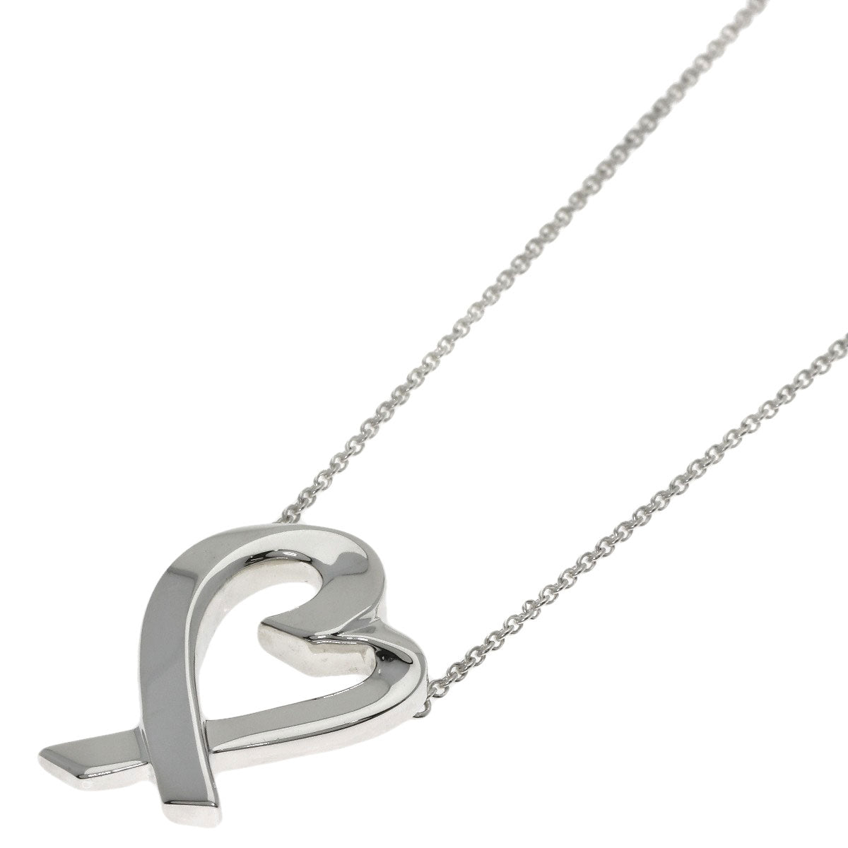 TIFFANY&Co. Loving heart Necklace Silver Ladies [Used]