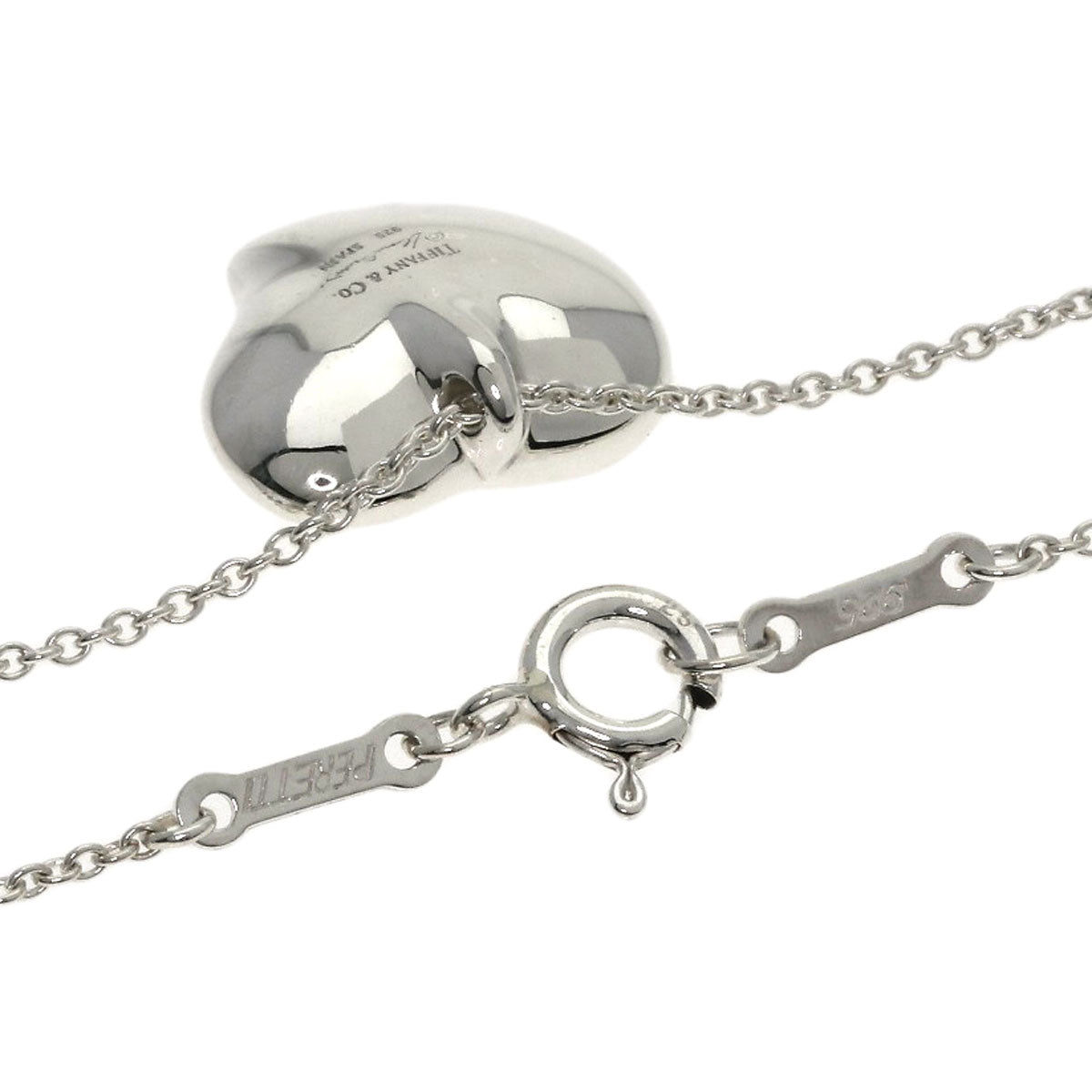 TIFFANY&Co. Full heart Necklace Silver Ladies [Used]