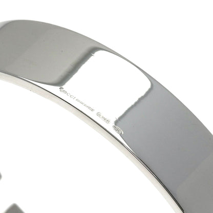 GUCCI Cutout G Logo Bangle Bracelet Silver unisex [Used]