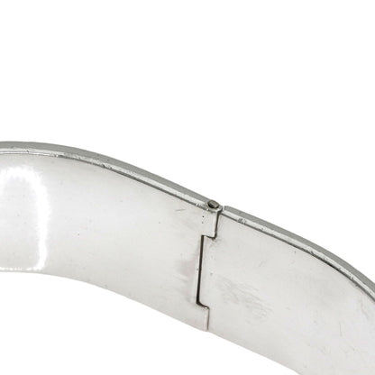 GUCCI Logo bangle Bracelet Silver Ladies [Used]