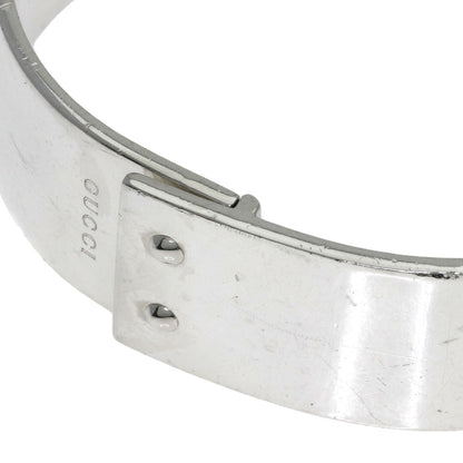 GUCCI Logo bangle Bracelet Silver Ladies [Used]