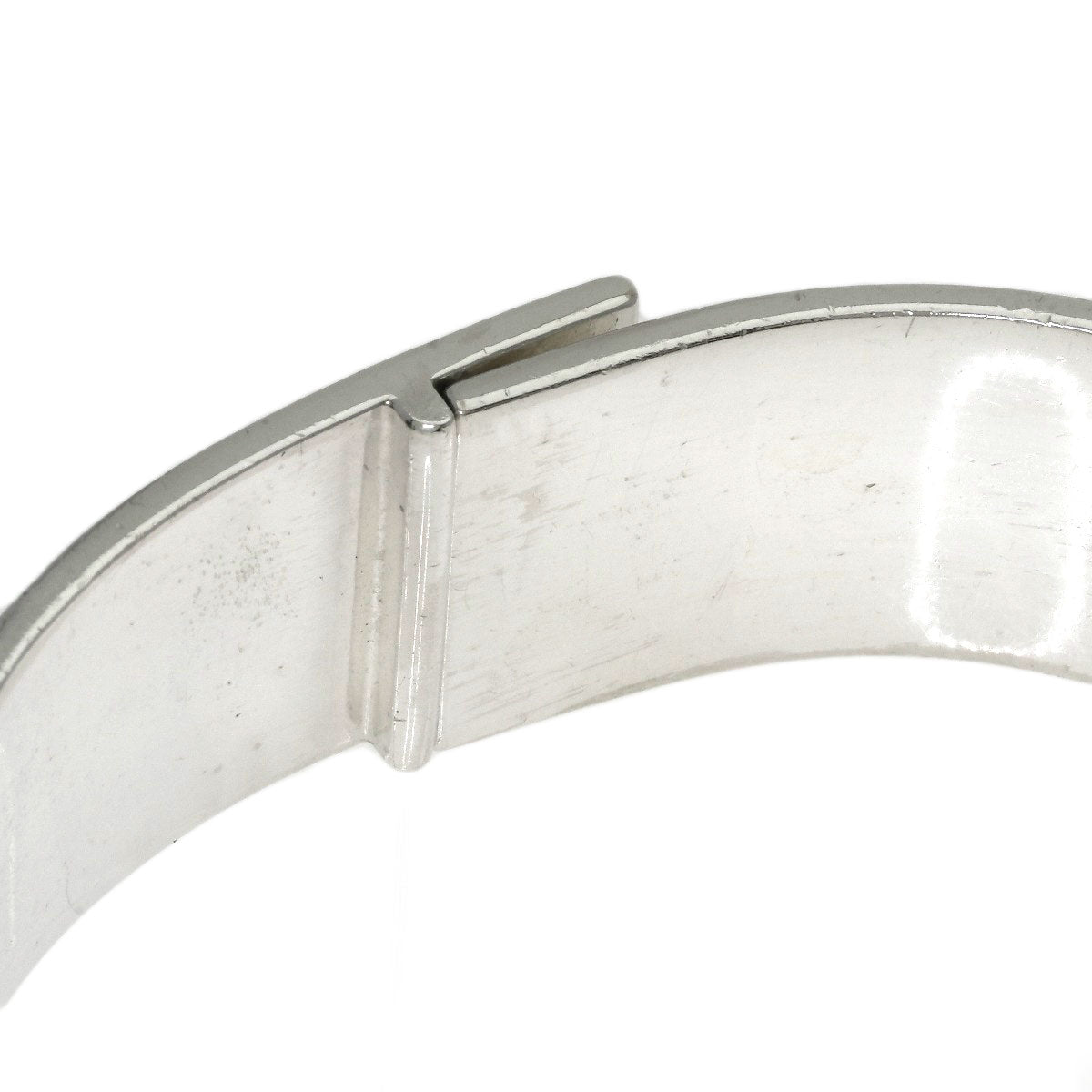 GUCCI Logo bangle Bracelet Silver Ladies [Used]
