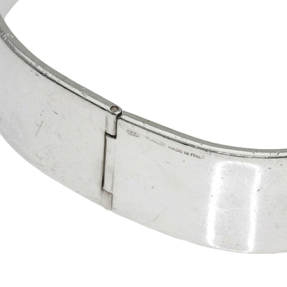 GUCCI Logo bangle Bracelet Silver Ladies [Used]