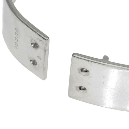 GUCCI Logo bangle Bracelet Silver Ladies [Used]