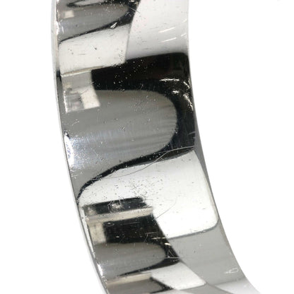 GUCCI Logo bangle Bracelet Silver Ladies [Used]
