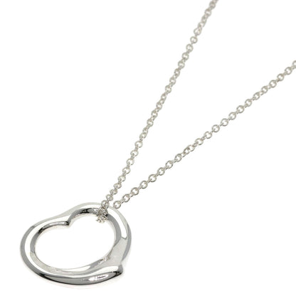 TIFFANY&Co. Open heart Necklace Silver Ladies [Used]