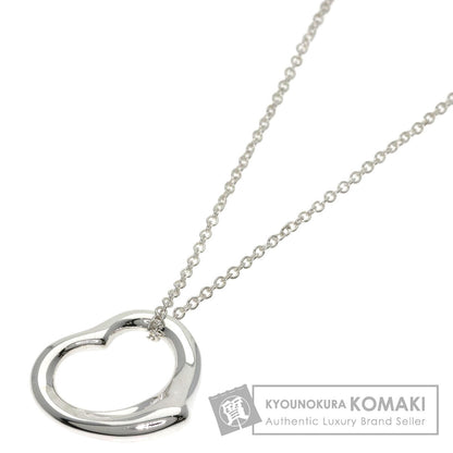 TIFFANY&Co. Open heart Necklace Silver Ladies [Used]