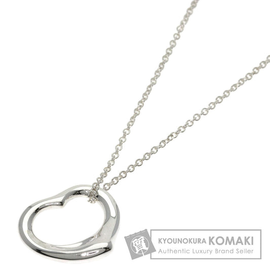 TIFFANY&Co. Open heart Necklace Silver Ladies [Used]