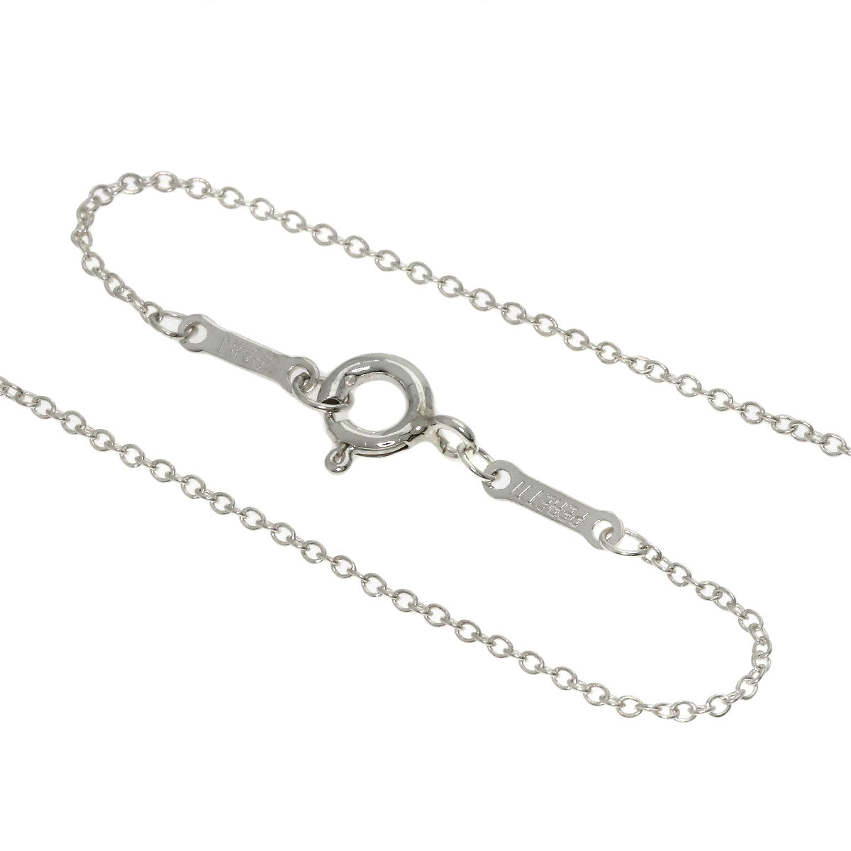 TIFFANY&Co. Open heart Necklace Silver Ladies [Used]