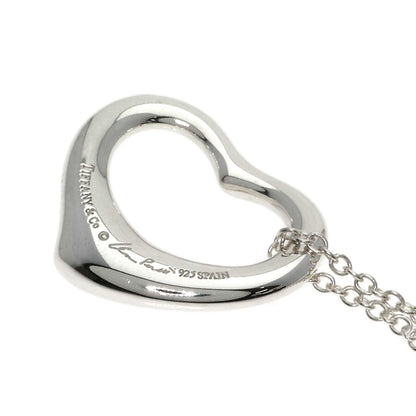 TIFFANY&Co. Open heart Necklace Silver Ladies [Used]