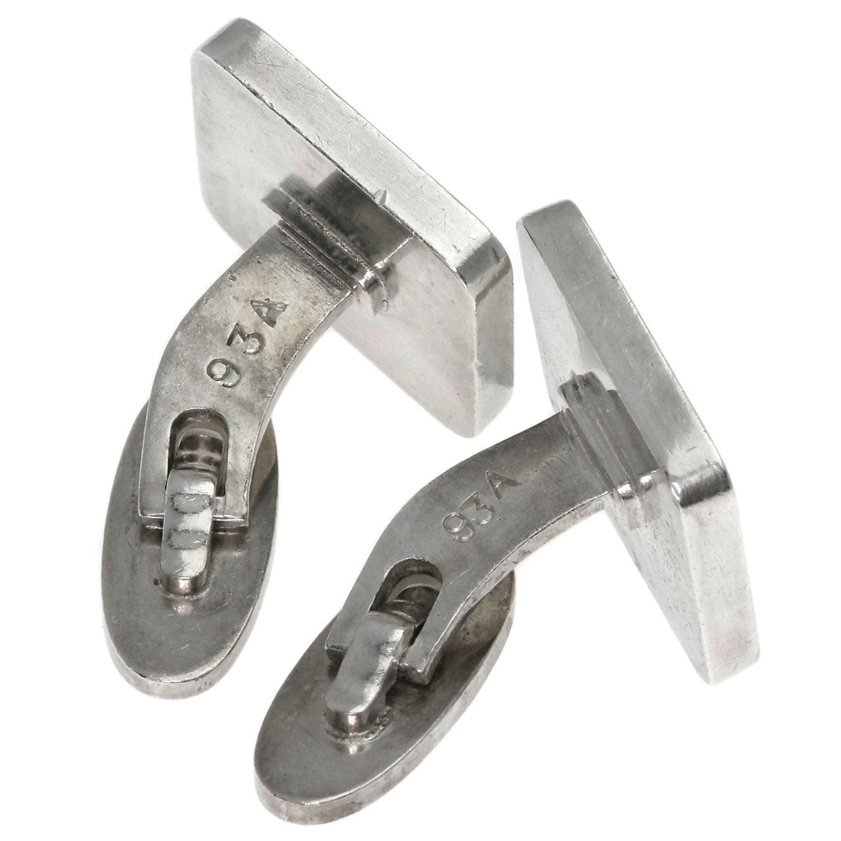 Georg Jensen Domino Enamel Vintage Cufflinks 93A cuffs Silver mens [Used]