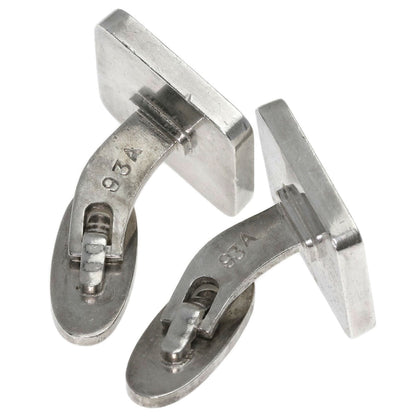 Georg Jensen Domino Enamel Vintage Cufflinks 93A cuffs Silver mens [Used]