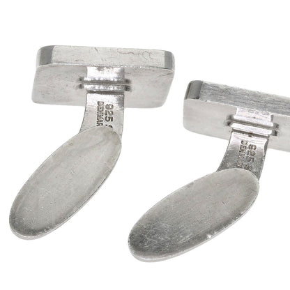 Georg Jensen Domino Enamel Vintage Cufflinks 93A cuffs Silver mens [Used]