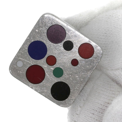 Georg Jensen Domino Enamel Vintage Cufflinks 93A cuffs Silver mens [Used]