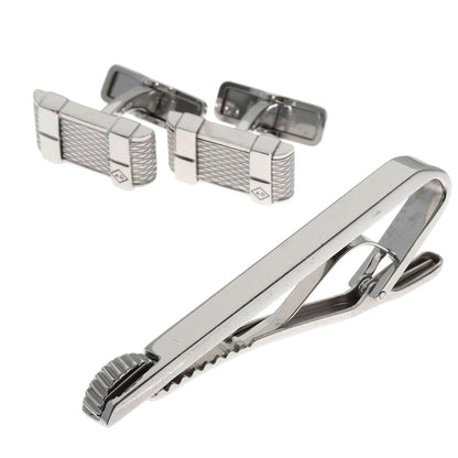 Dunhill Tie pin cufflinks AD 2-piece set Tie pin Silver mens [Used]