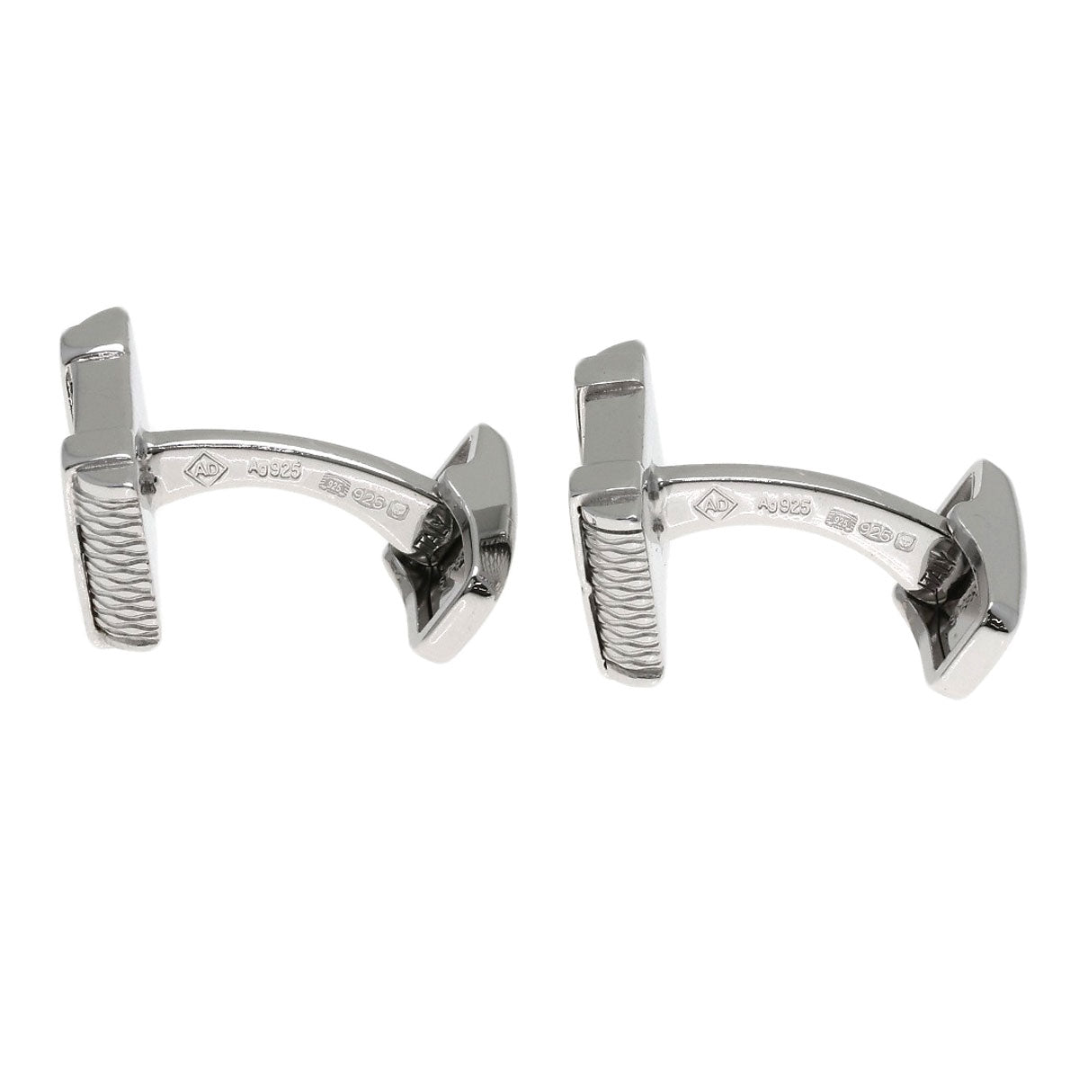 Dunhill Tie pin cufflinks AD 2-piece set Tie pin Silver mens [Used]