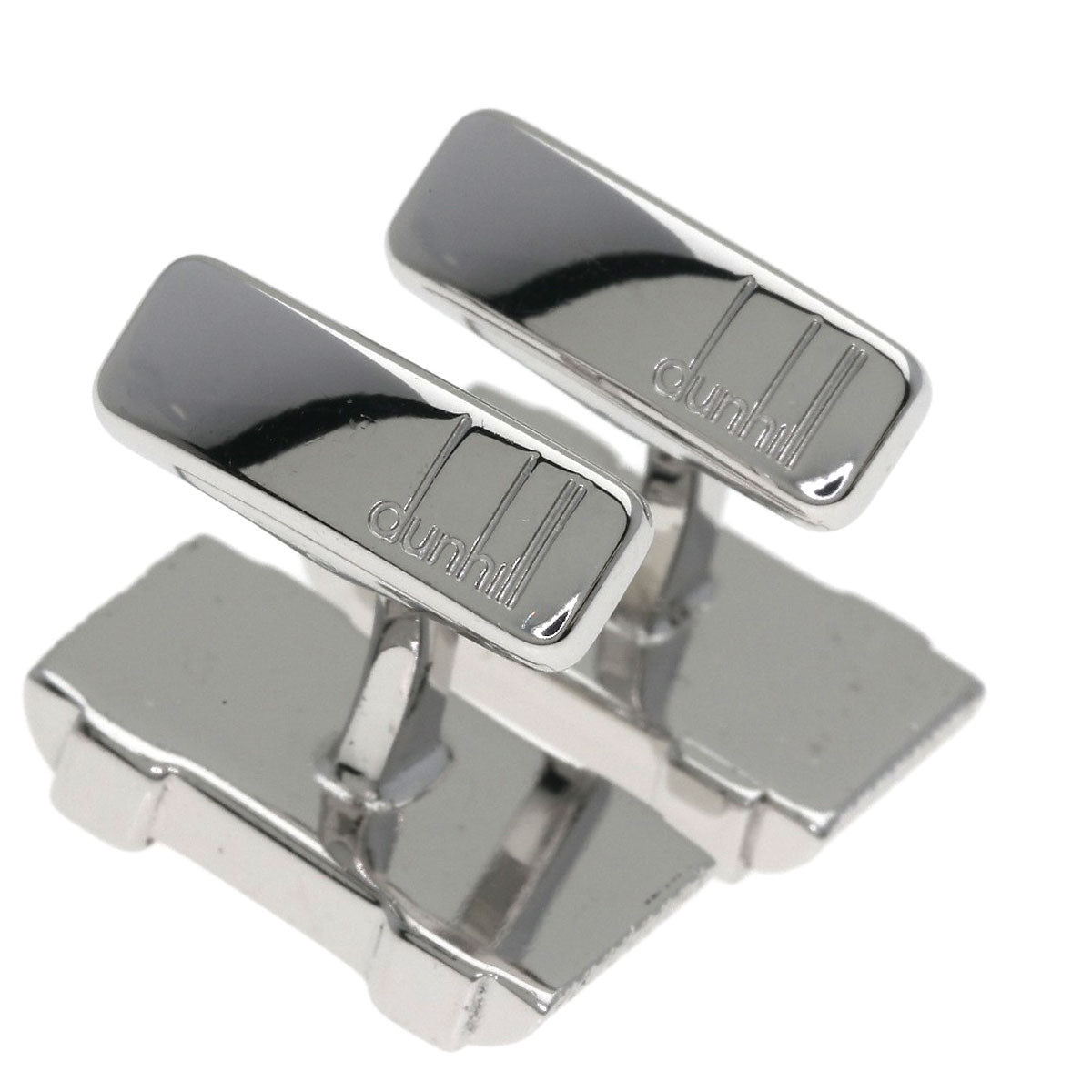 Dunhill Tie pin cufflinks AD 2-piece set Tie pin Silver mens [Used]