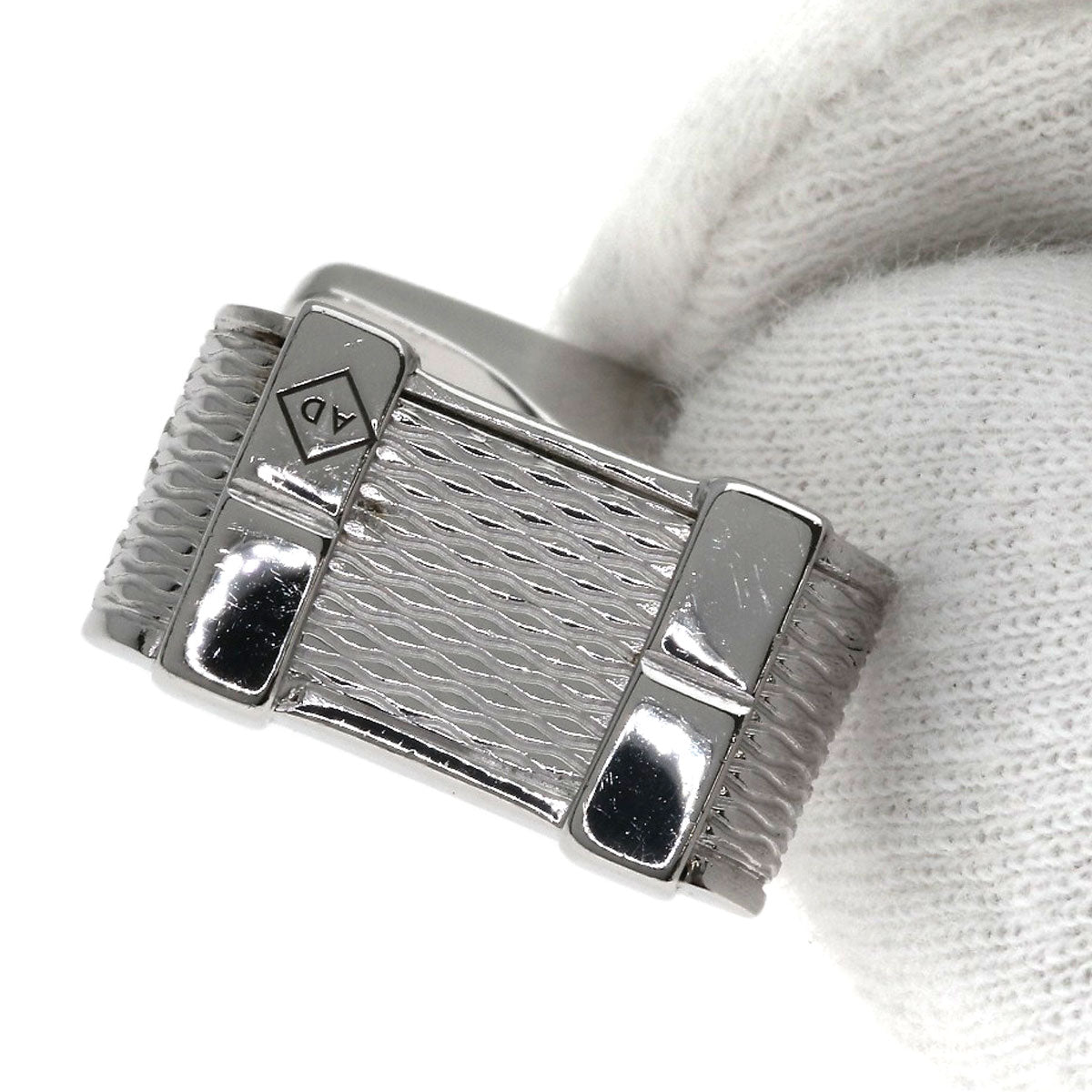Dunhill Tie pin cufflinks AD 2-piece set Tie pin Silver mens [Used]