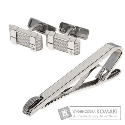 Dunhill Tie pin cufflinks AD 2-piece set Tie pin Silver mens [Used]