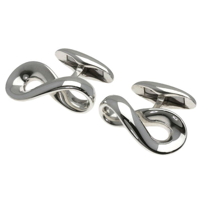 Georg Jensen Infinity Cufflinks cuffs Silver mens [Used]