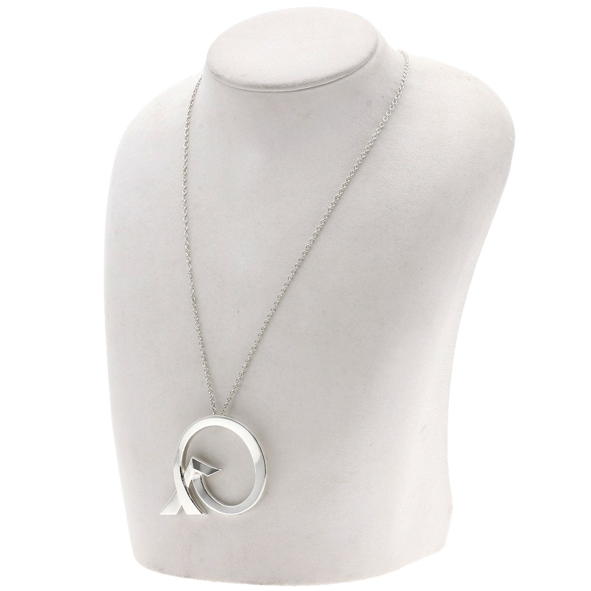 TIFFANY&Co. Love & Kiss Arrow Paloma Picasso Large Necklace Silver Ladies [Used]