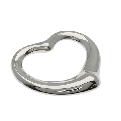 TIFFANY&Co. Open Heart Medium Top Pendant top Silver Ladies [Used]