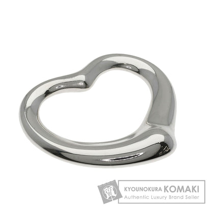 TIFFANY&Co. Open Heart Medium Top Pendant top Silver Ladies [Used]