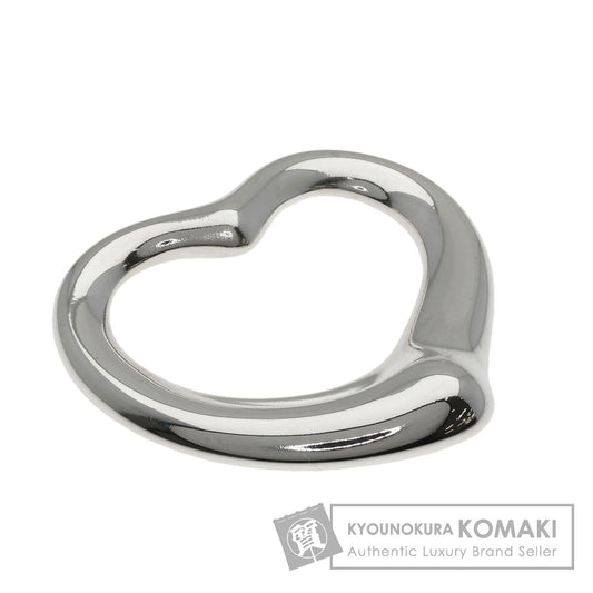 TIFFANY&Co. Open Heart Medium Top Pendant top Silver Ladies [Used]