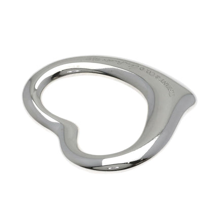 TIFFANY&Co. Open Heart Medium Top Pendant top Silver Ladies [Used]