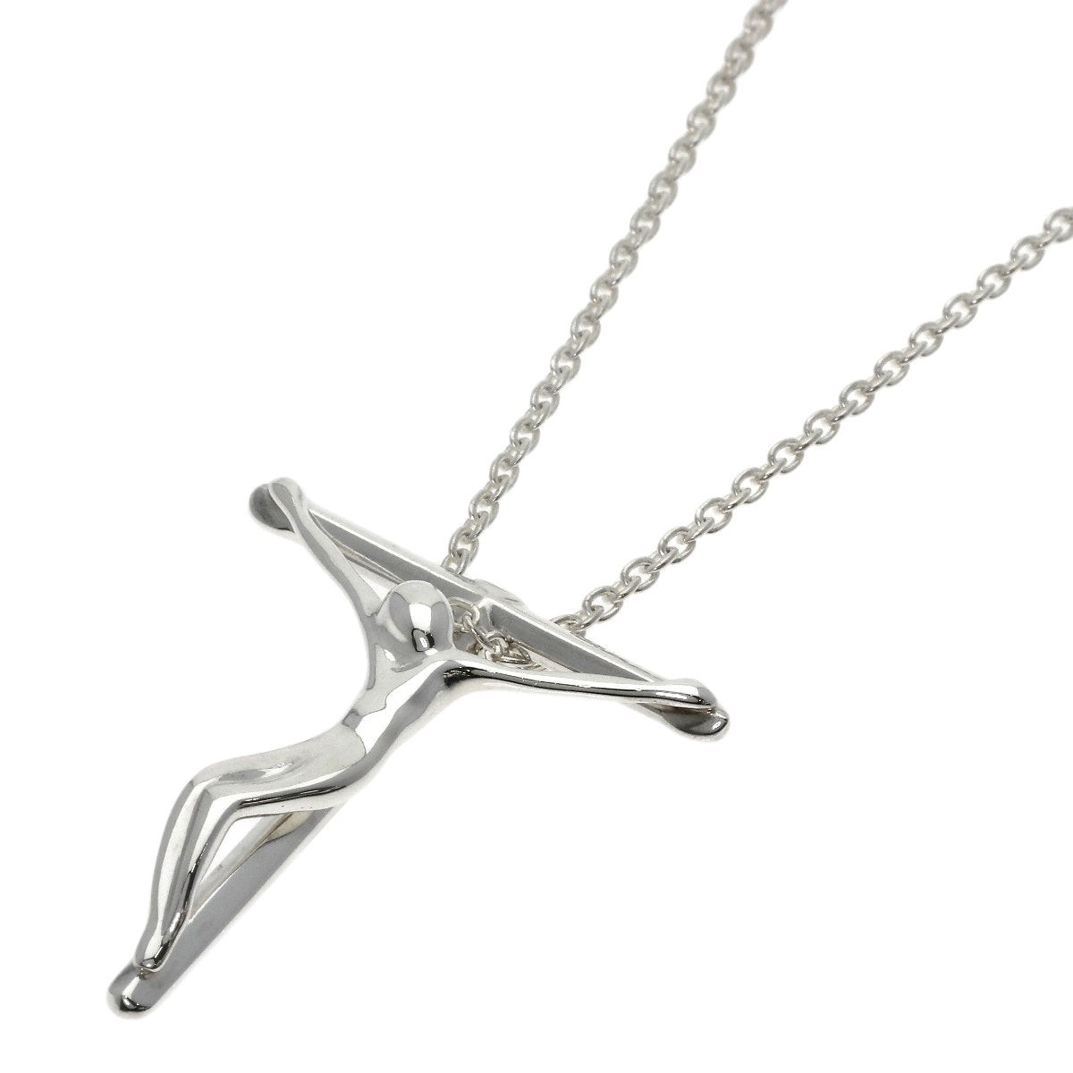 TIFFANY&Co. rosary cross Necklace Silver Ladies [Used]
