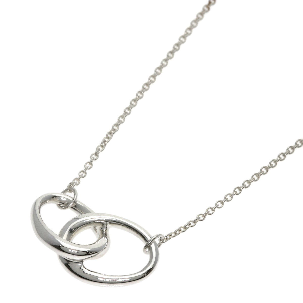 TIFFANY&Co. Double loop Necklace Silver Ladies [Used]