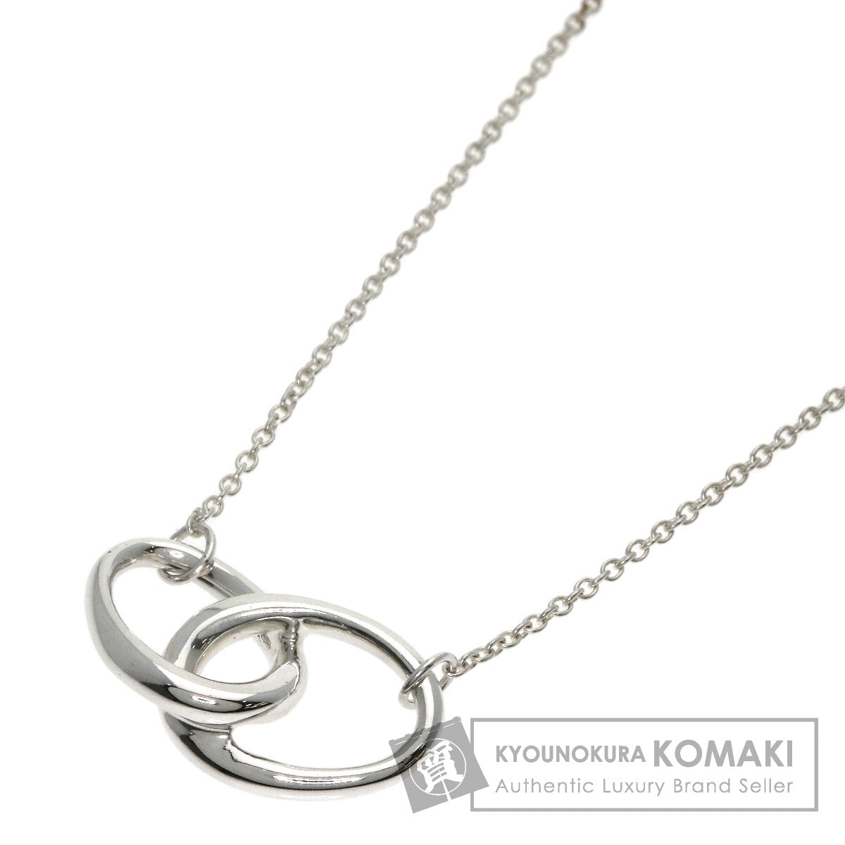 TIFFANY&Co. Double loop Necklace Silver Ladies [Used]
