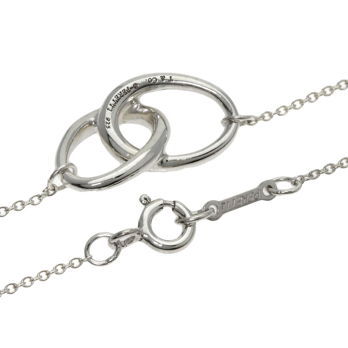 TIFFANY&Co. Double loop Necklace Silver Ladies [Used]