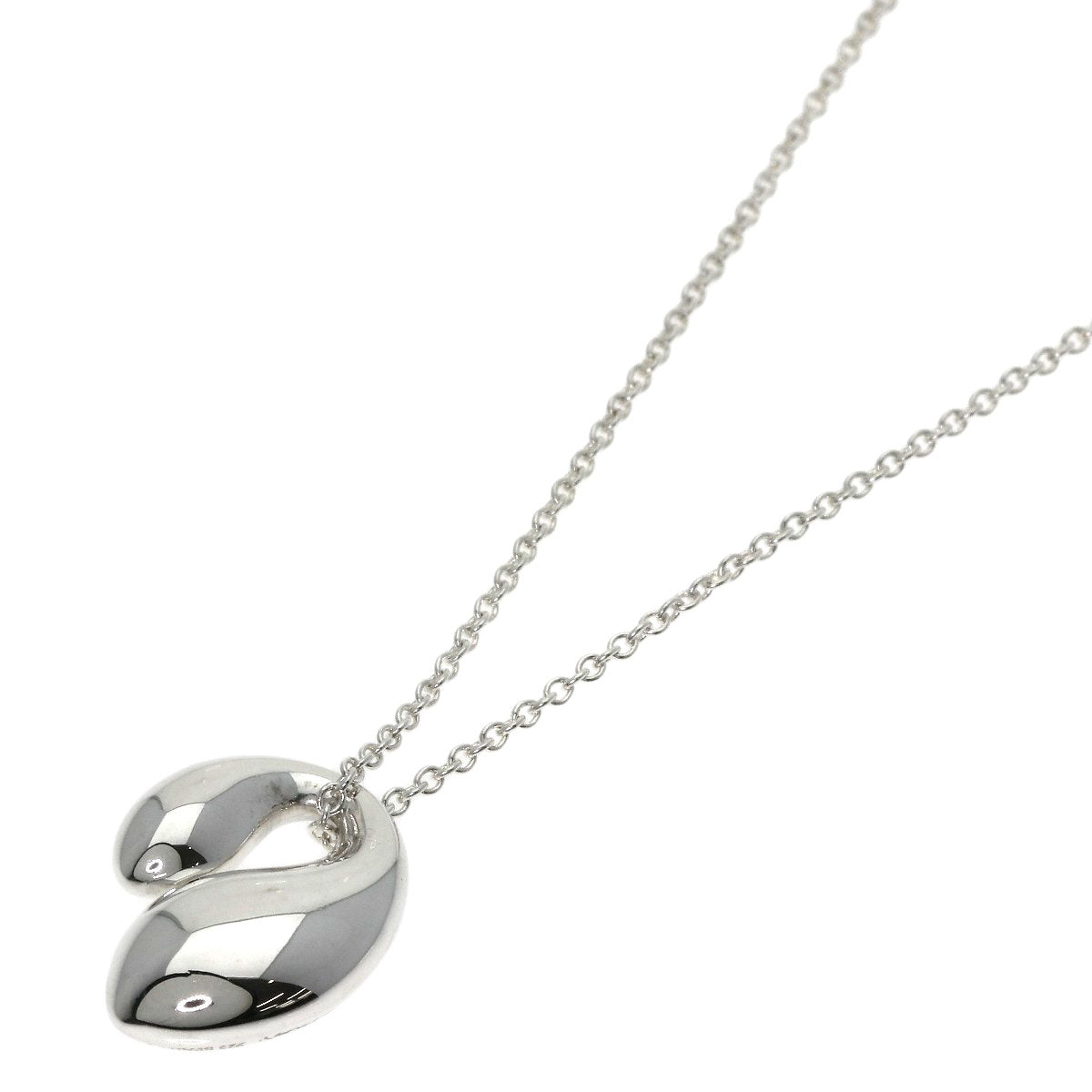 TIFFANY&Co. Double teardrop Necklace Silver Ladies [Used]
