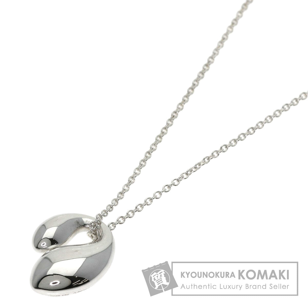 TIFFANY&Co. Double teardrop Necklace Silver Ladies [Used]