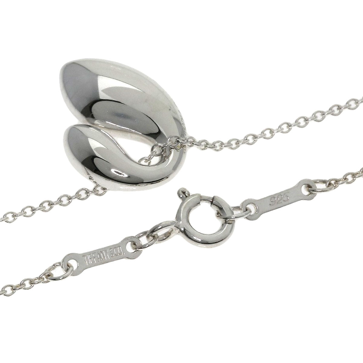 TIFFANY&Co. Double teardrop Necklace Silver Ladies [Used]