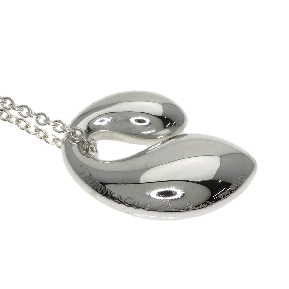 TIFFANY&Co. Double teardrop Necklace Silver Ladies [Used]