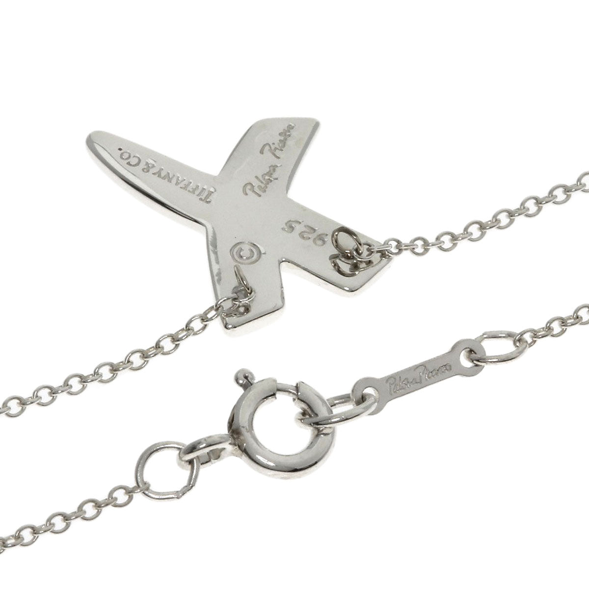 TIFFANY&Co. kiss Necklace Silver Ladies [Used]