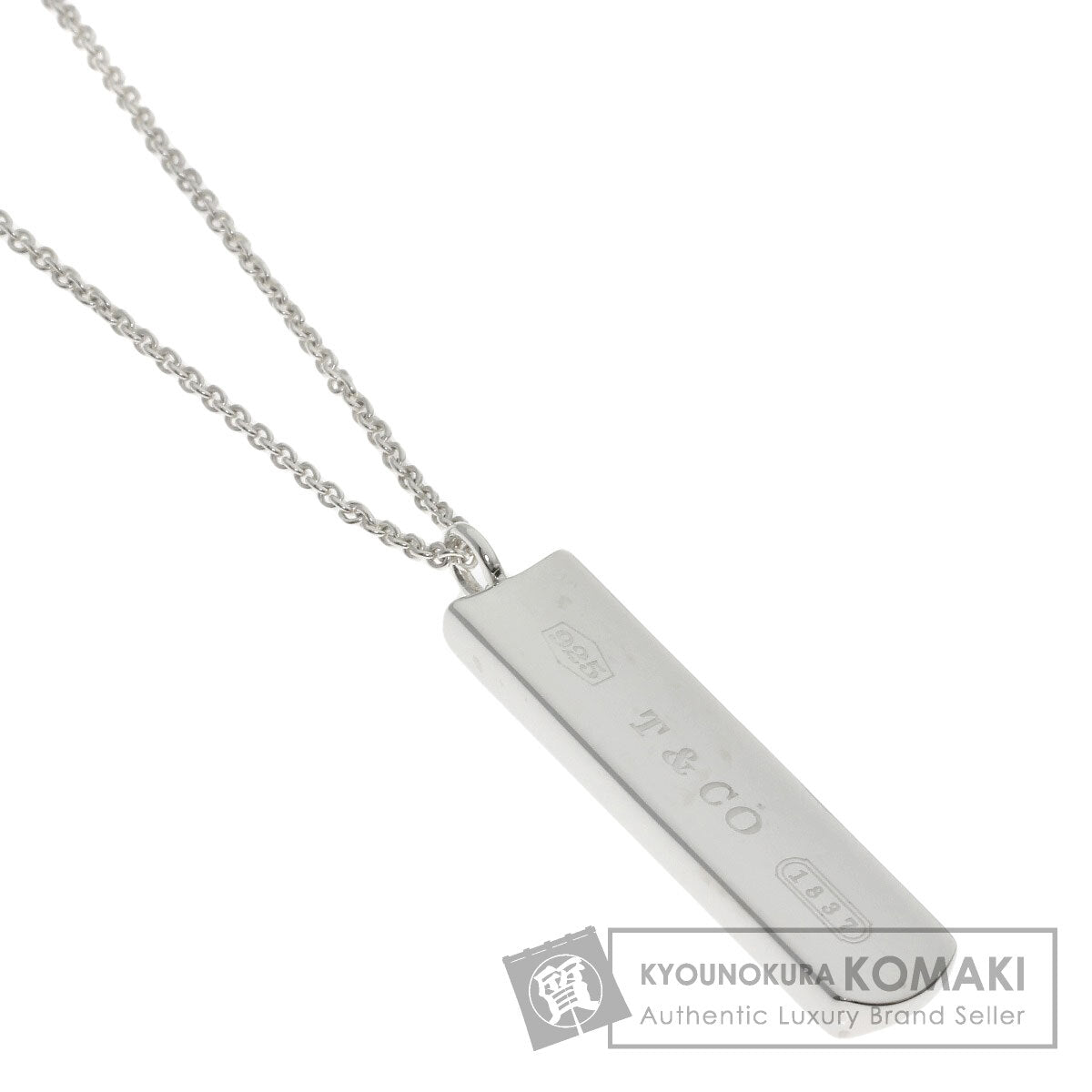 TIFFANY&Co. 1837 bar Necklace Silver Ladies [Used]