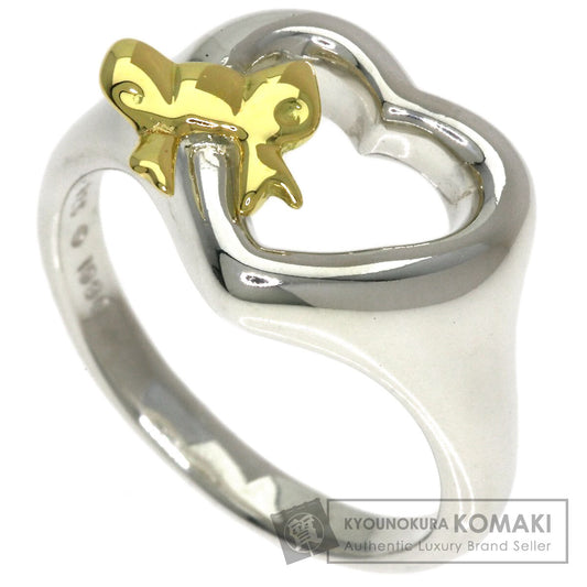 TIFFANY&Co. Heart ribbon Ring Silver 18K Yellow GoldLadies [Used]