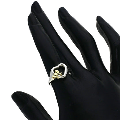 TIFFANY&Co. Heart ribbon Ring Silver 18K Yellow GoldLadies [Used]