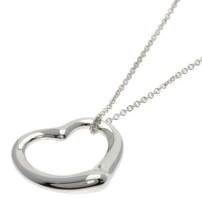 TIFFANY&Co. Open heart Necklace Silver Ladies [Used]