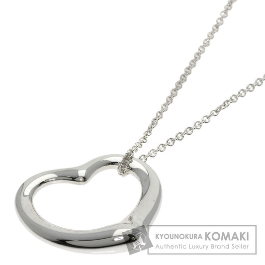 TIFFANY&Co. Open heart Necklace Silver Ladies [Used]