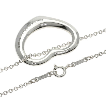 TIFFANY&Co. Open heart Necklace Silver Ladies [Used]