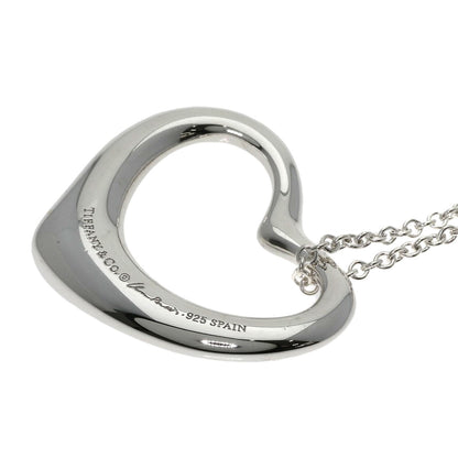 TIFFANY&Co. Open heart Necklace Silver Ladies [Used]