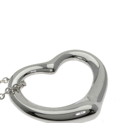 TIFFANY&Co. Open heart Necklace Silver Ladies [Used]